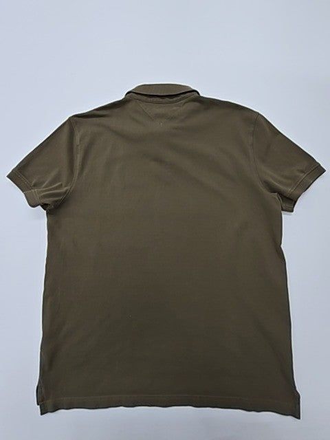 Tommy Hilfiger Men Olive Green 1985 Polo Shirt Size L Classic Fit