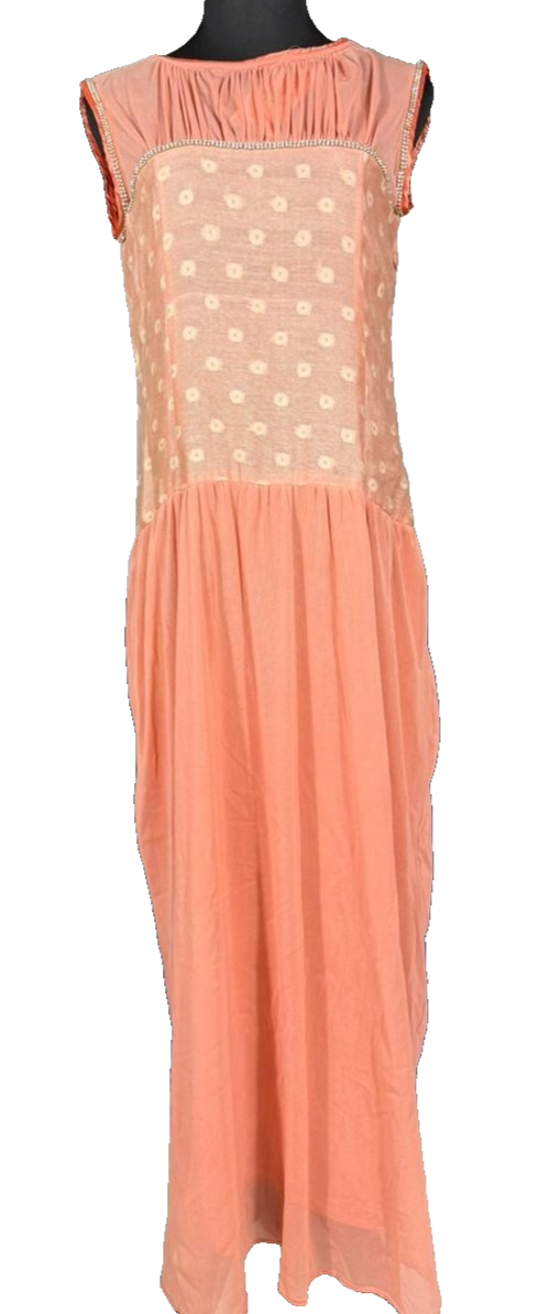 Ark Women Metallic Dot Maxi Dress Blossom Pink | S