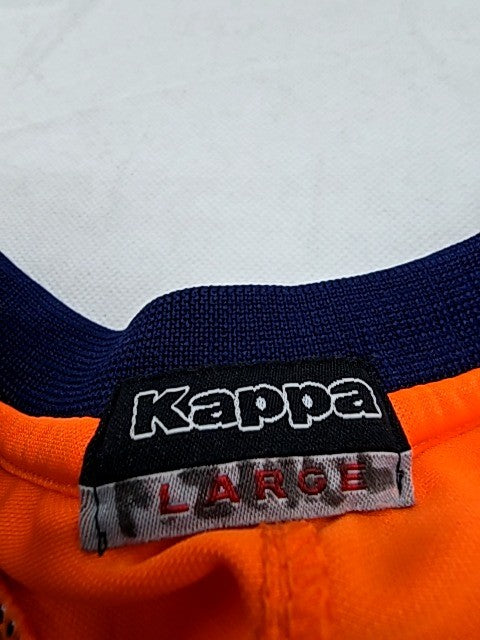 Kappa Orange Large Soccer Jersey Short Sleeve Crew Neck Performance