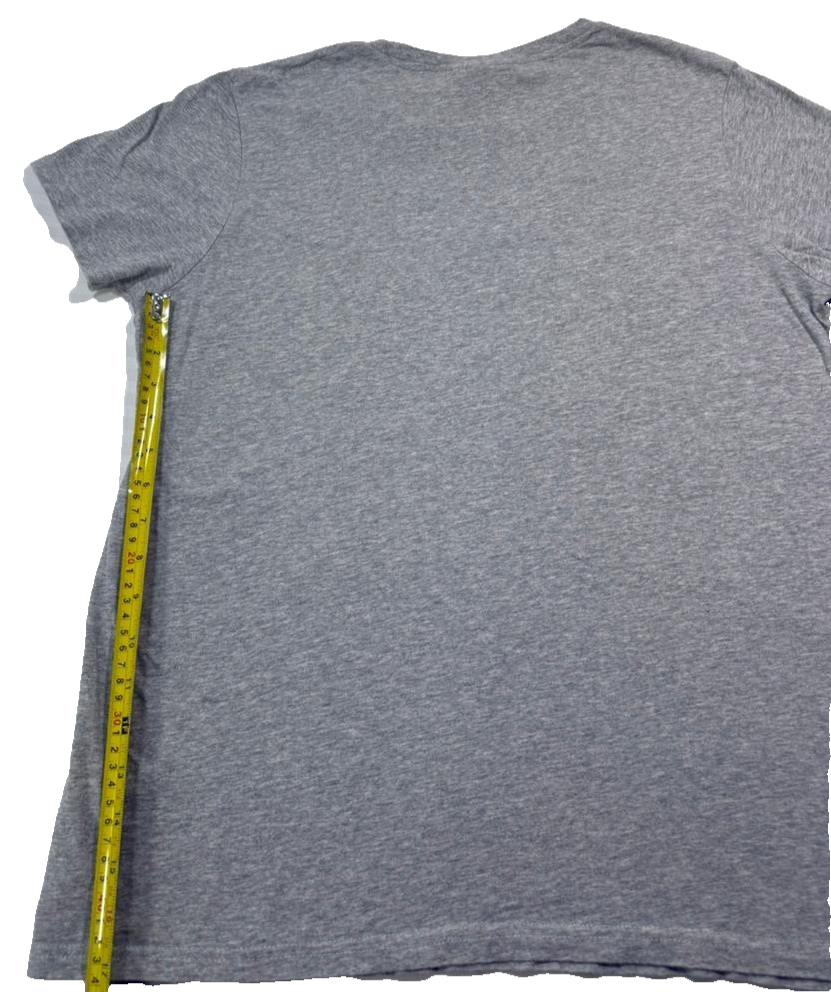 Marvel Captain America Super Hero Dad T-Shirt Grey Short Sleeve Crew Neck Size L
