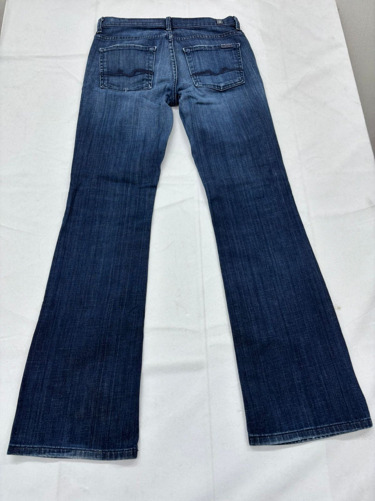 7 For All Mankind Women's Jeans Blue Mid Rise Bootcut Size 28