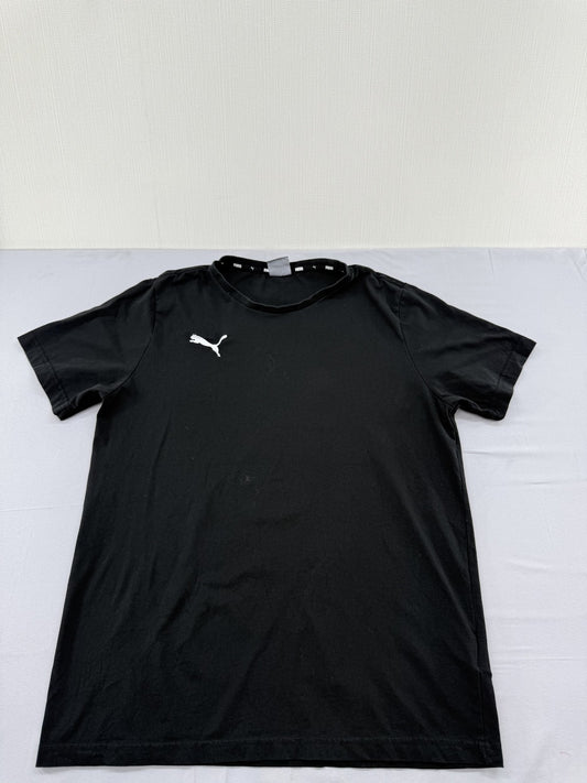 Puma Men's Black T-Shirt – Size L, Regular Fit, Short Sleeve