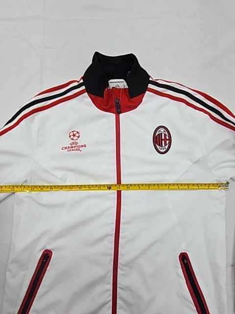 Adidas White Track Jacket XL Champions League AC Milan Football
