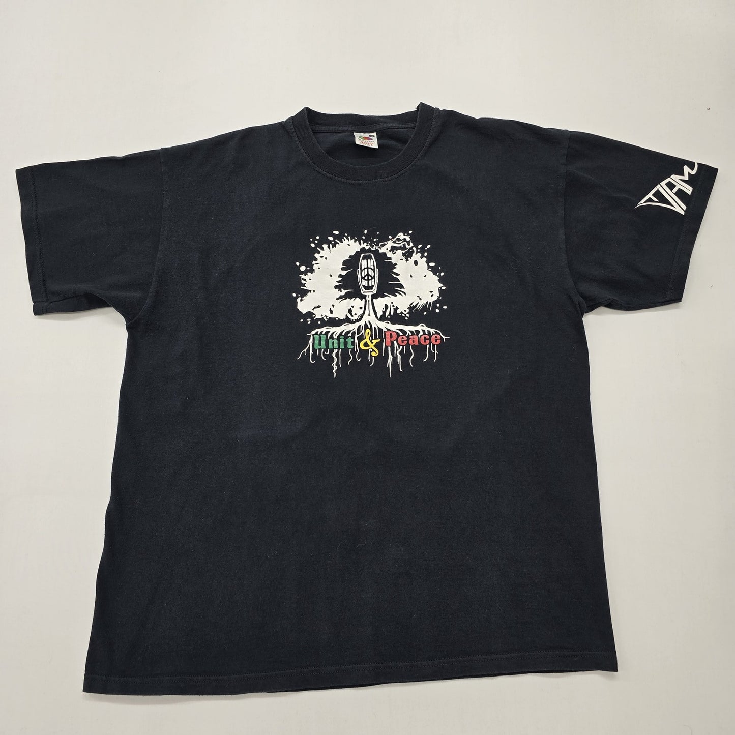 Fruit of the Loom Men Black T-Shirt size XL product image 1