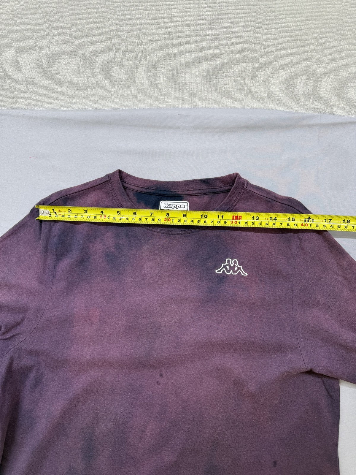 Kappa Purple Tie-Dye Medium Short Sleeve Crewneck T-Shirt 100% Cotton Logo