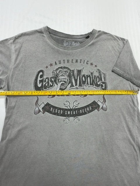 Gas Monkey Garage Men's Gray Monkey Graphic T-Shirt XL Vintage