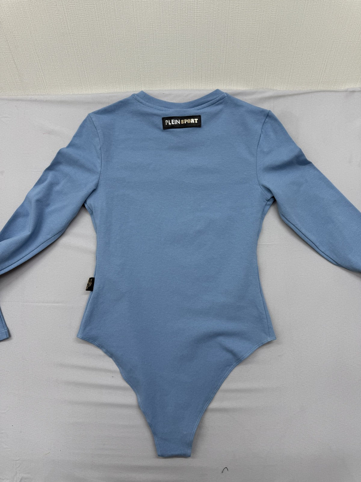 Plein Sport Women's Sky Blue Long Sleeve Quick-Dry Bodysuit S