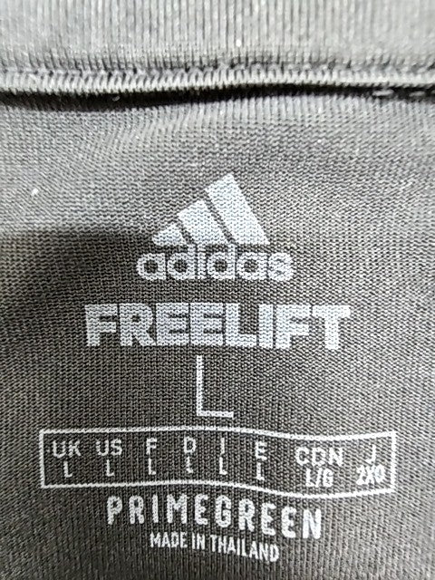 Adidas Freelift Tennis T-Shirt Men's L Black Slim Fit