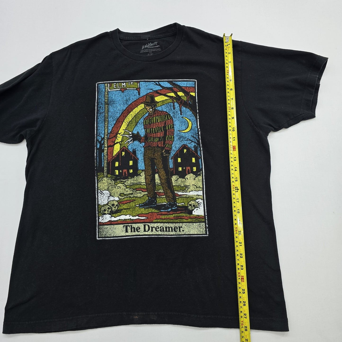 A Nightmare Mens Black Halloween Dreamer T-Shirt Size XL Regular