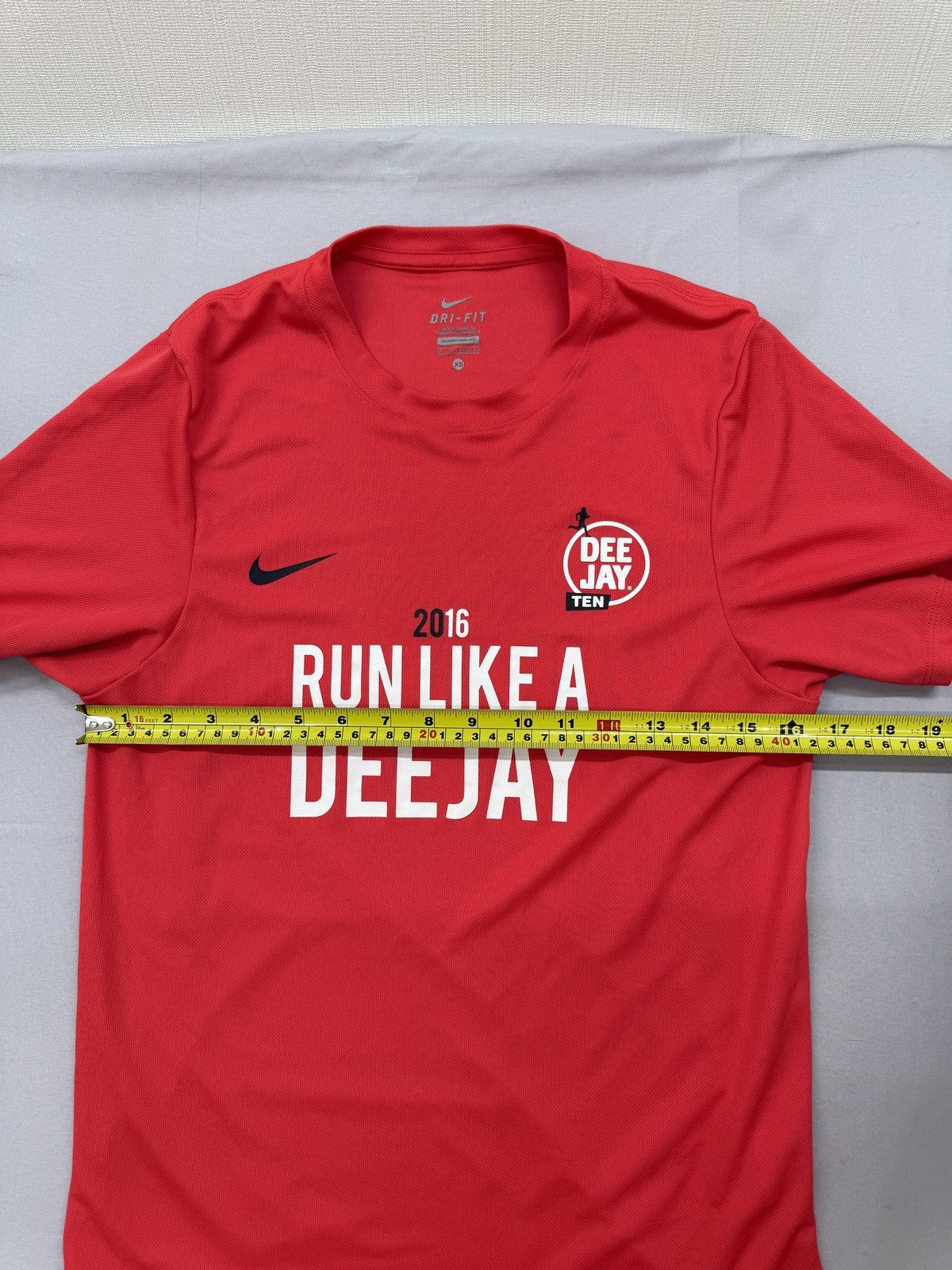 Nike Red Dri-FIT Running T-Shirt XS Men's Short Sleeve Crewneck