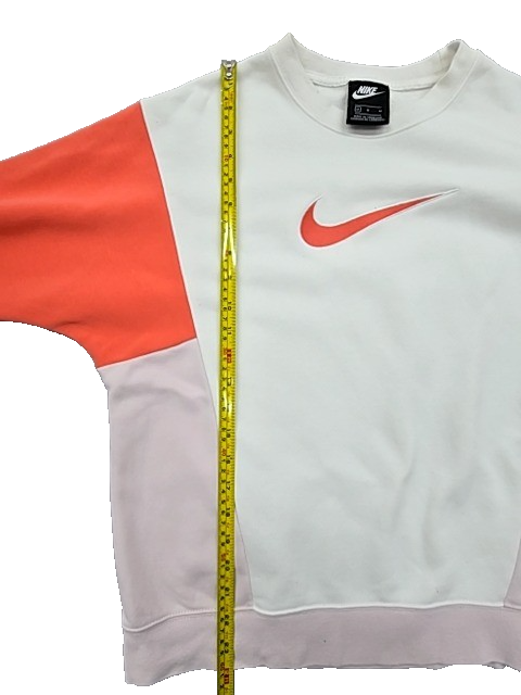Nike Men's Color Block White/Orange/Pink Hoodie Size M