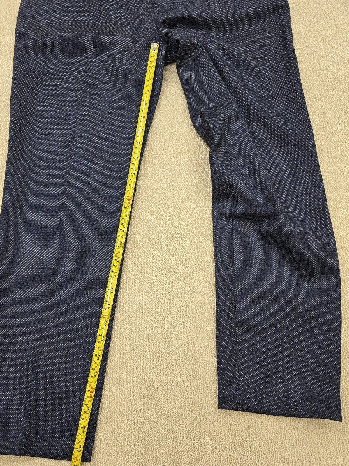 Reiko Liv Fancy Women's Navy Slim Straight Pants Sz 32 Stretch NWT