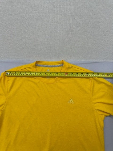 Adidas Climacool Climalite Men's Yellow T-Shirt S Short Sleeve Regular
