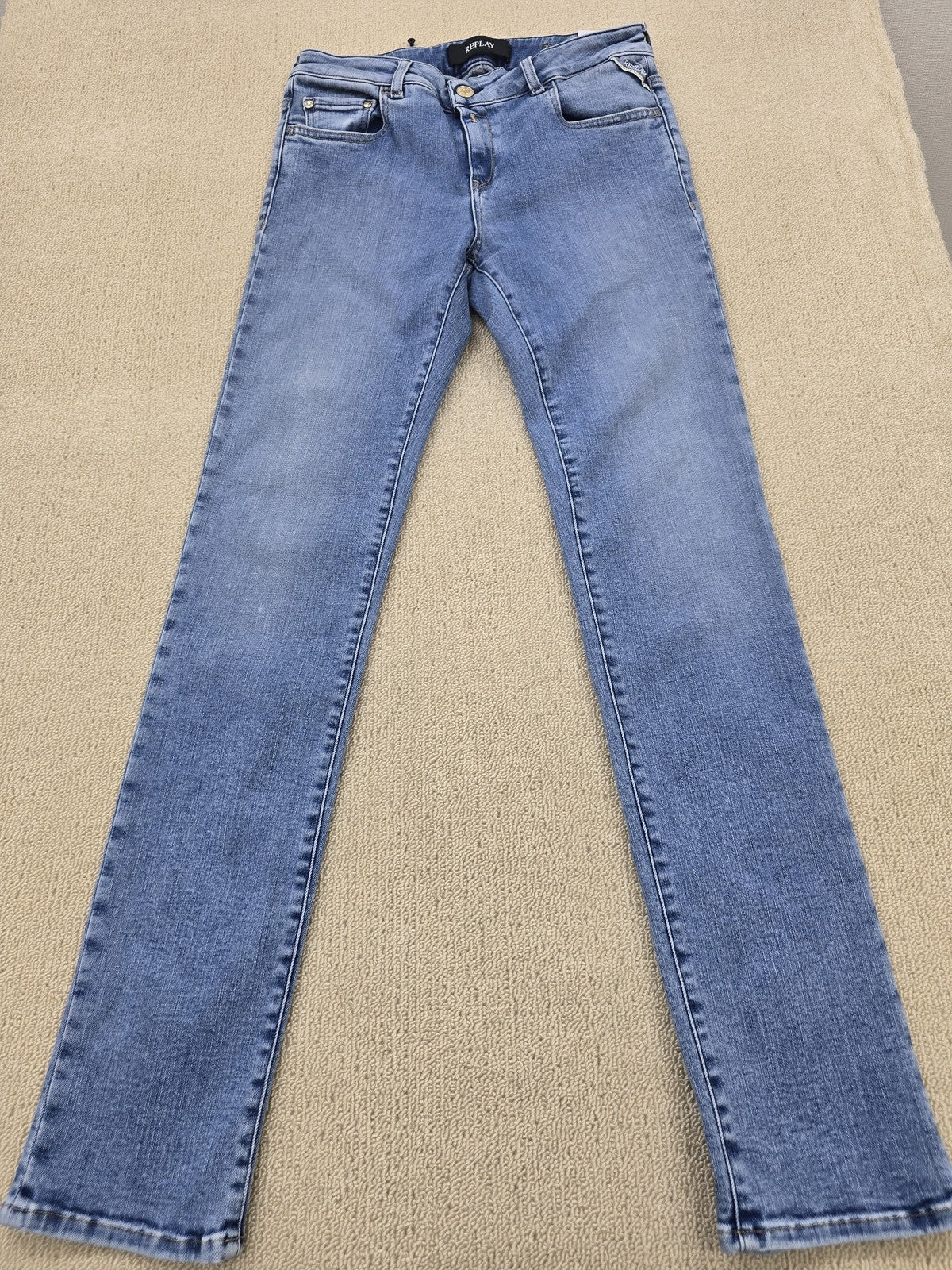 Replay Women's Slim Stretch Jeans Size 29x30 Blue Denim