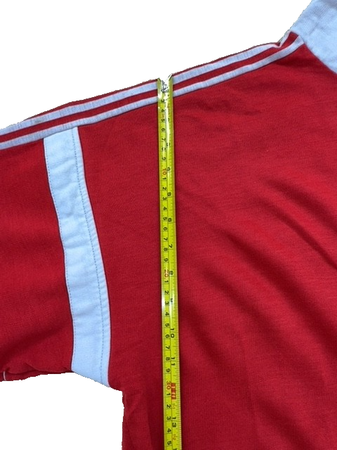 Adidas Rival Emmanuel-73 Red Track Jacket L Unisex Zipper Stripe