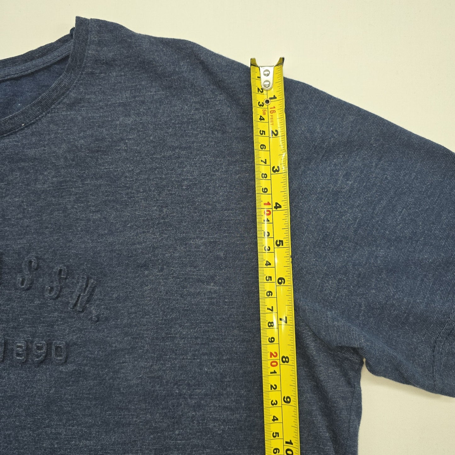 U.S. Polo Assn Men Navy Blue T-Shirt XXL Solid Logo Jersey Crew Neck