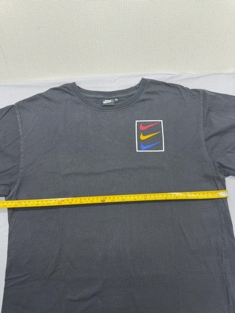Nike Men's Swoosh Black T-Shirt 3XL Japan Cotton Crewneck