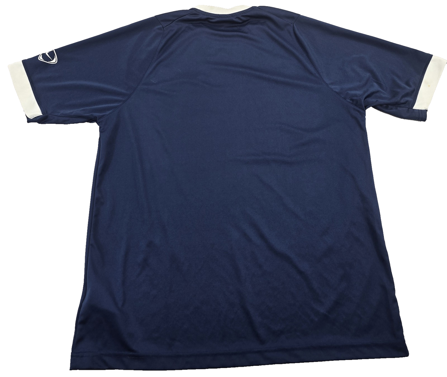 Nike Crew Neck Short Sleeve T-Shirt Men's Size L Navy White Trim