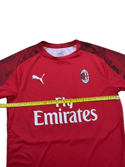 Puma AC Milan Soccer Jersey Men's M Red dryCELL Slim