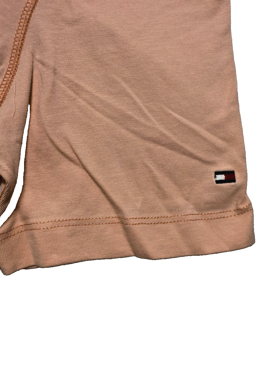 Tommy Hilfiger Peach Logo Regular Fit Cotton T-Shirt Crewneck Short Sleeve XL