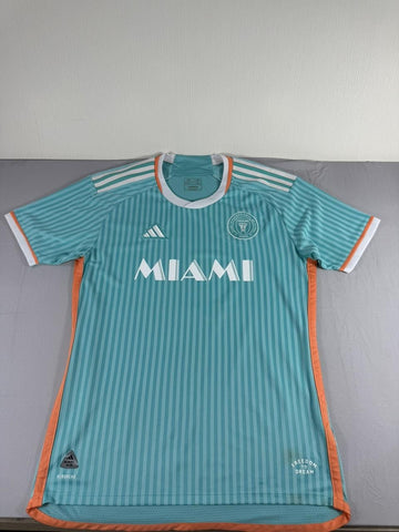 Adidas Inter Miami CF Soccer Jersey Men's 2XL Teal Football Shirt