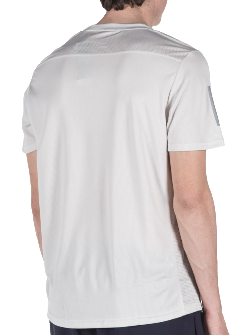 Adidas Men's Light Grey Running Climacool Performance T-Shirt 3-Stripe M