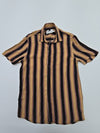 Topman Men's Black Shirt – Size S, Striped