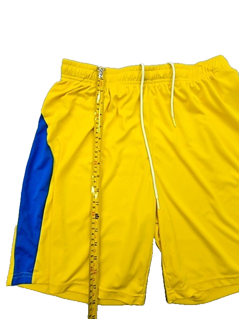 Puma Men's Yellow-Blue Colorblock Athletic Shorts Size M MPN DE-91074