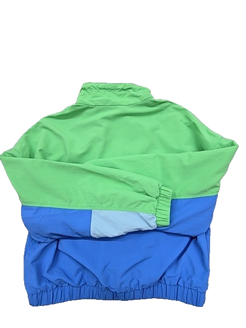 Levi Strauss Color Block Green Blue Jacket Zipper S Unisex