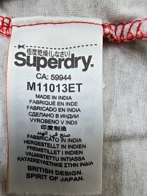 Superdry Men's Multi Striped Short Sleeve Polo Shirt M Medium