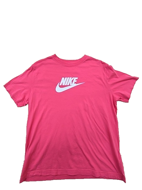 Nike Pink XL T-Shirt Short Sleeve Crewneck Cotton Loose Fit
