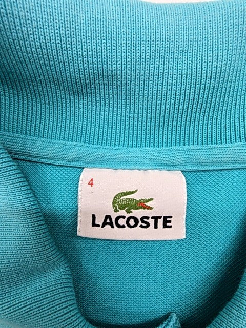 Lacoste Men's Turquoise Polo Shirt Size 4
