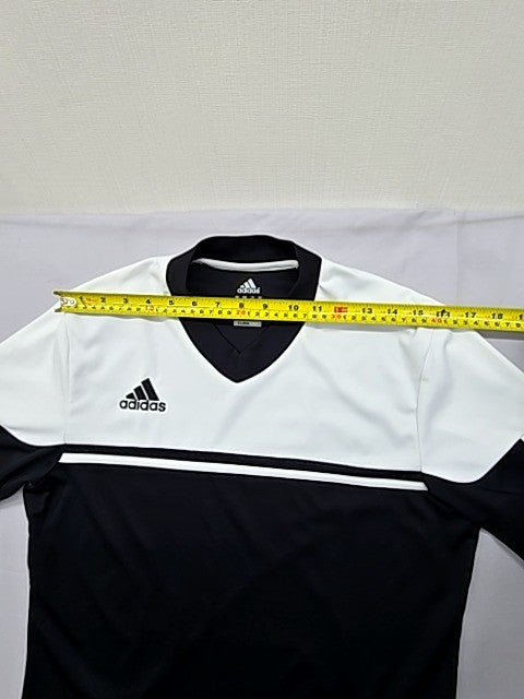 Adidas Men's Black Striped Climacool V-Neck Jersey M RB9576