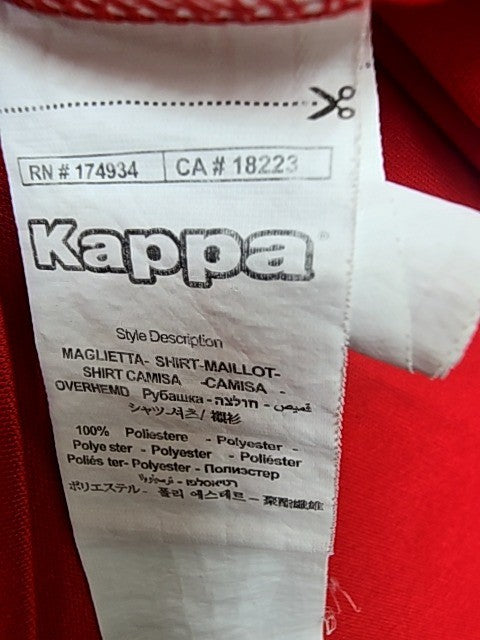 Kappa Men's Red Jersey – Size L, Sports Brand Department Type, Regular Fit