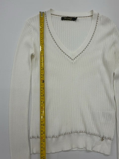 TITTI Women White Sweater size S product image 5