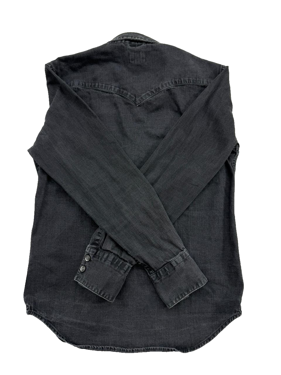 Levi's Men's Black Denim Long Sleeve Western Shirt S