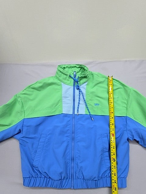 Levi Strauss Color Block Green Blue Jacket Zipper S Unisex