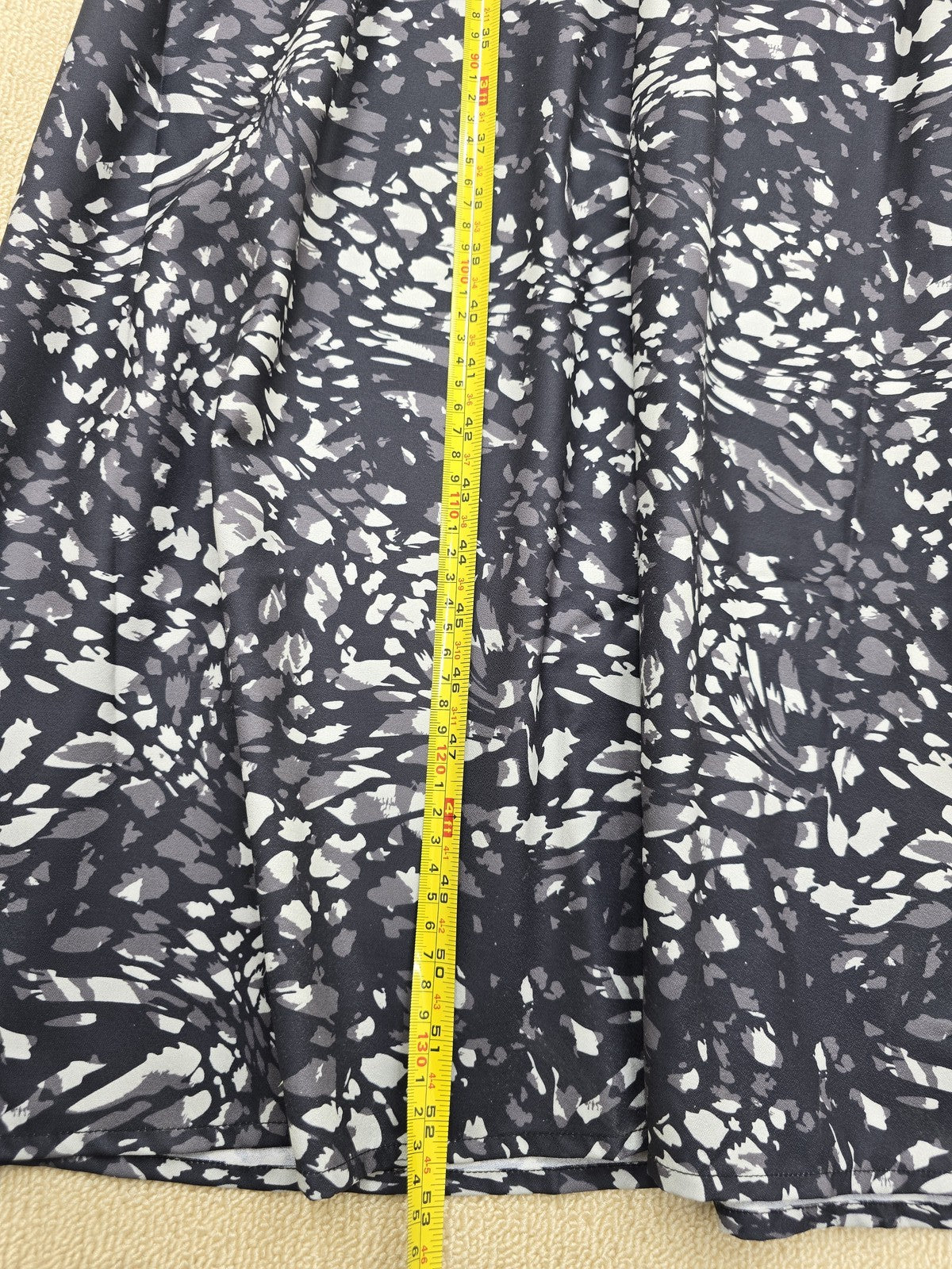 Bebe Multicolor Animal Print Long Sleeve Maxi Dress L