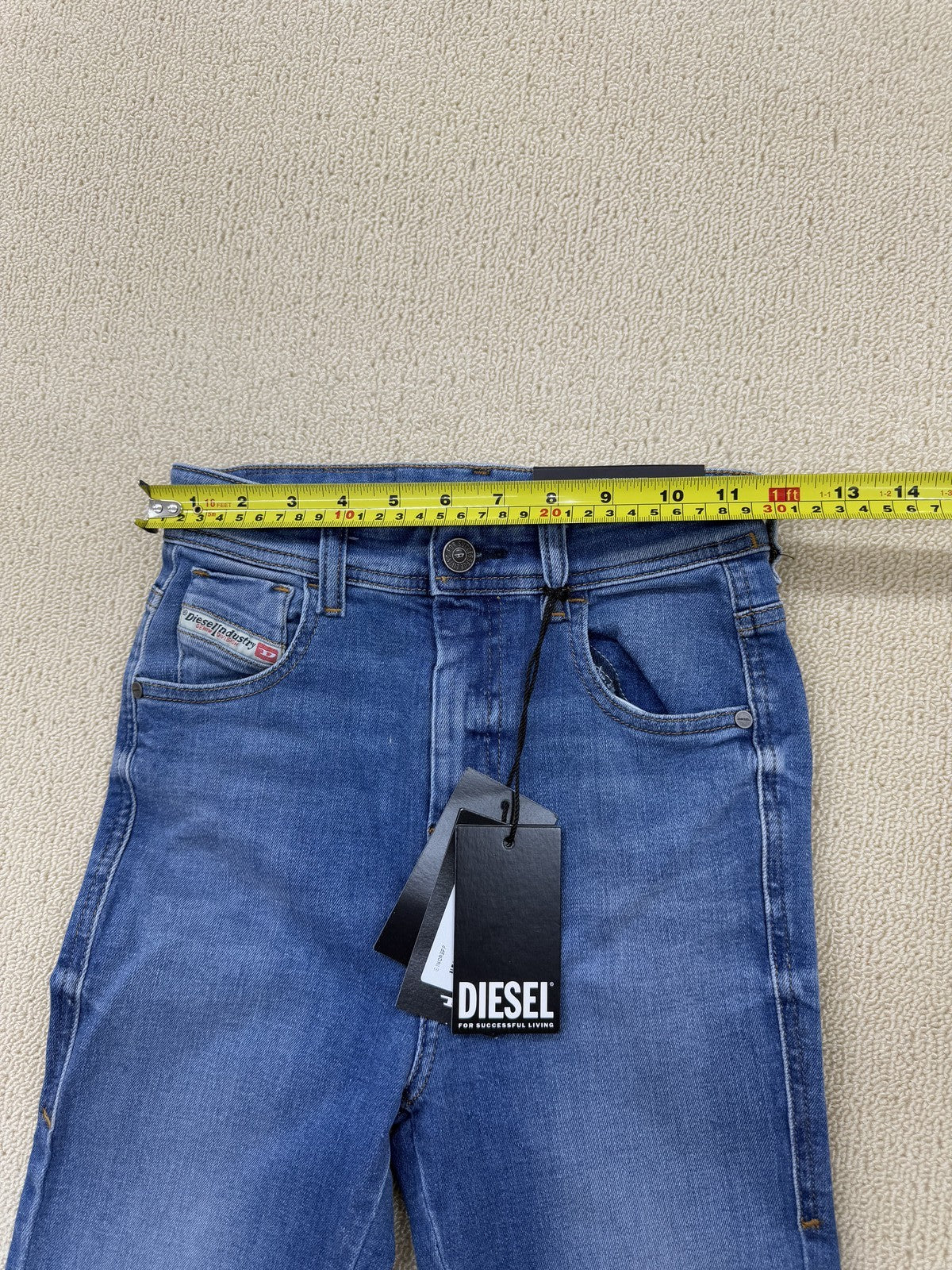 Diesel Women's High Rise Skinny Jeans W24 Blue NWT