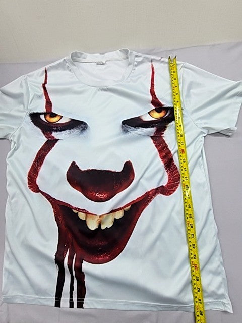 Men's IT Pennywise XXL White Short Sleeve Crew Neck T-Shirt Polyester