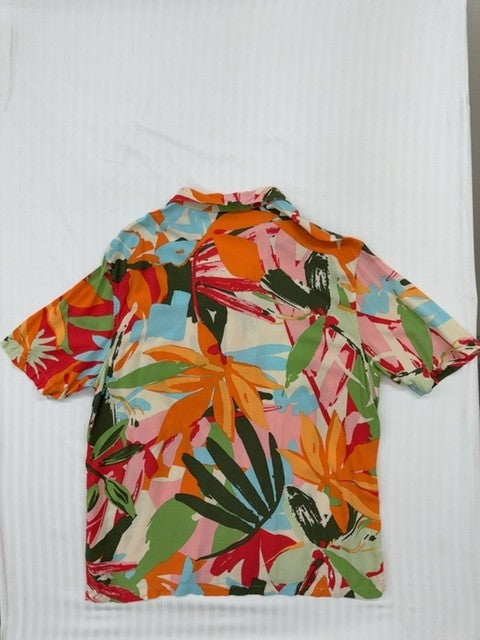 Kiabi Men's Multicolor Floral Tropical Shirt Size M