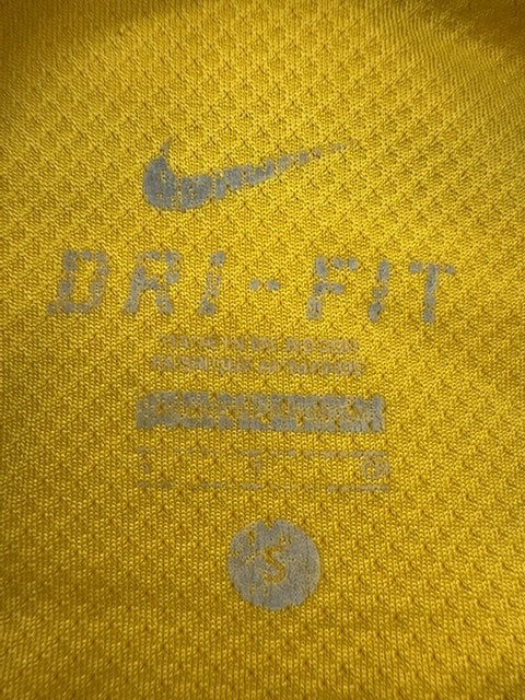 NIKE Men's Yellow/Black Dri-FIT Malaysia Jersey M