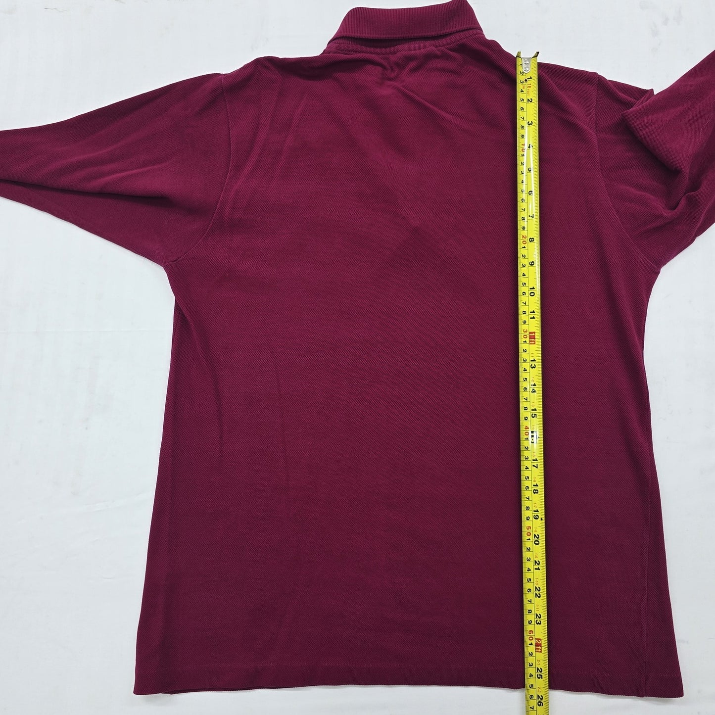 Lacoste Men's Burgundy Piqué Cotton Polo Shirt Size 3 L.12.12