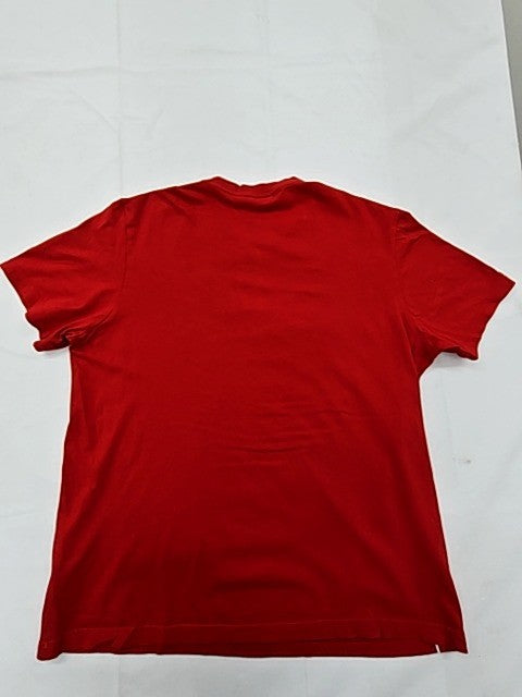 Adidas Men's Red T-Shirt – Size L, Crew Neck