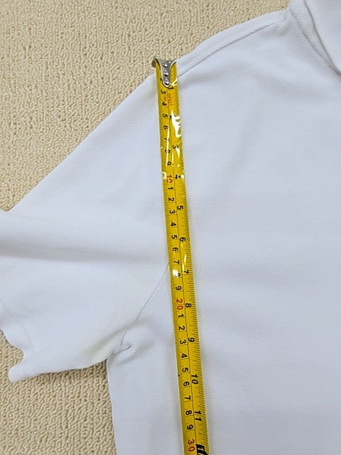 Nike Men's White Cotton Short Sleeve Polo Shirt M Button-Down