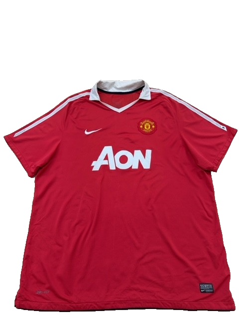 Nike Men's Red Manchester United Jersey XL Short Sleeve Polyester