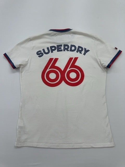 Superdry Men White Trophy Series Graphic T-Shirt 2XL Regular