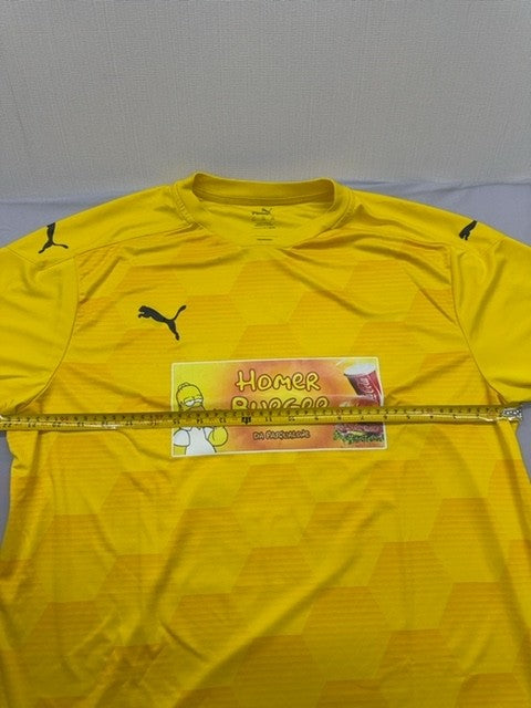 Puma Unisex Yellow Homer Simpson T-Shirt XL Short Sleeve Crewneck