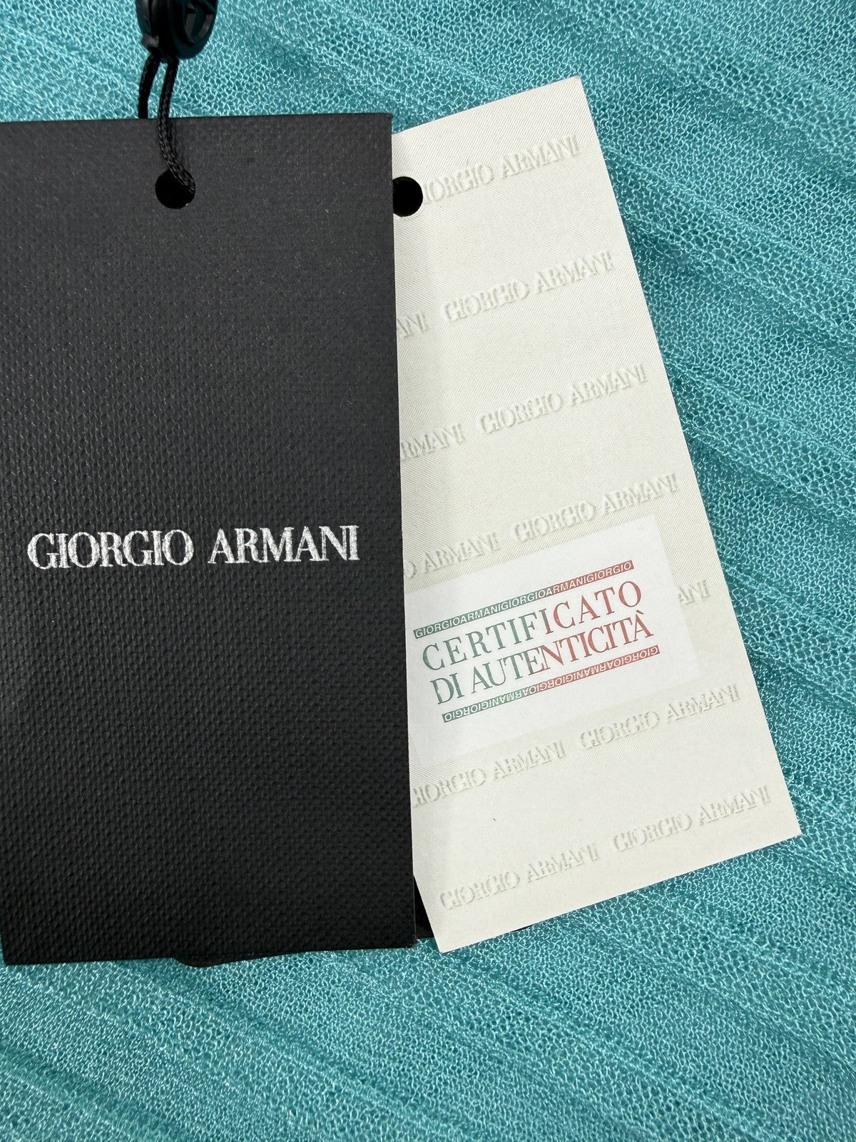 Giorgio Armani Women’s Teal Textured Bodysuit EU 42