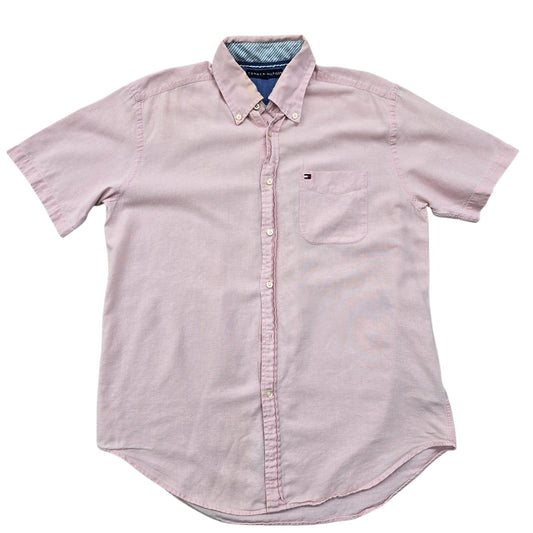 Tommy Hilfiger Men's Pink Shirt – Size M, Cotton
